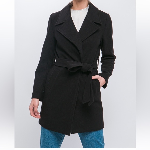 30 Fabulous Lapel Collared Trench Coat with Waist Tie - Picture 3 of 7